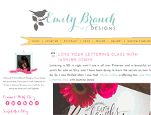 Tablet Screenshot of emilybranchdesigns.com